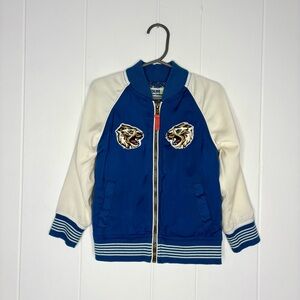 Oshkosh B’Gosh Genuine Kids Tiger Japan Bomber Jacket Blue and White Travel 3T